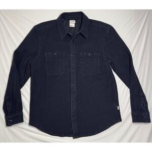 The North Face Valley Twill Flannel Shirt Summit Black Outdoor Preppy Mens Large